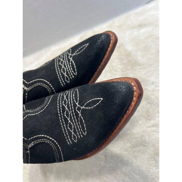 Patricia Nash Womens Black Suede Western Mule Shoes Size 7.5 - Picture 6 of 9